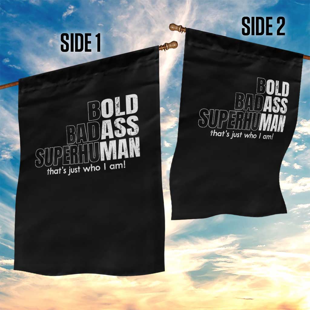 Funny Bald Dad Garden Flag Old Man Saying Gag Gift Fathers Day - Wonder Print Shop