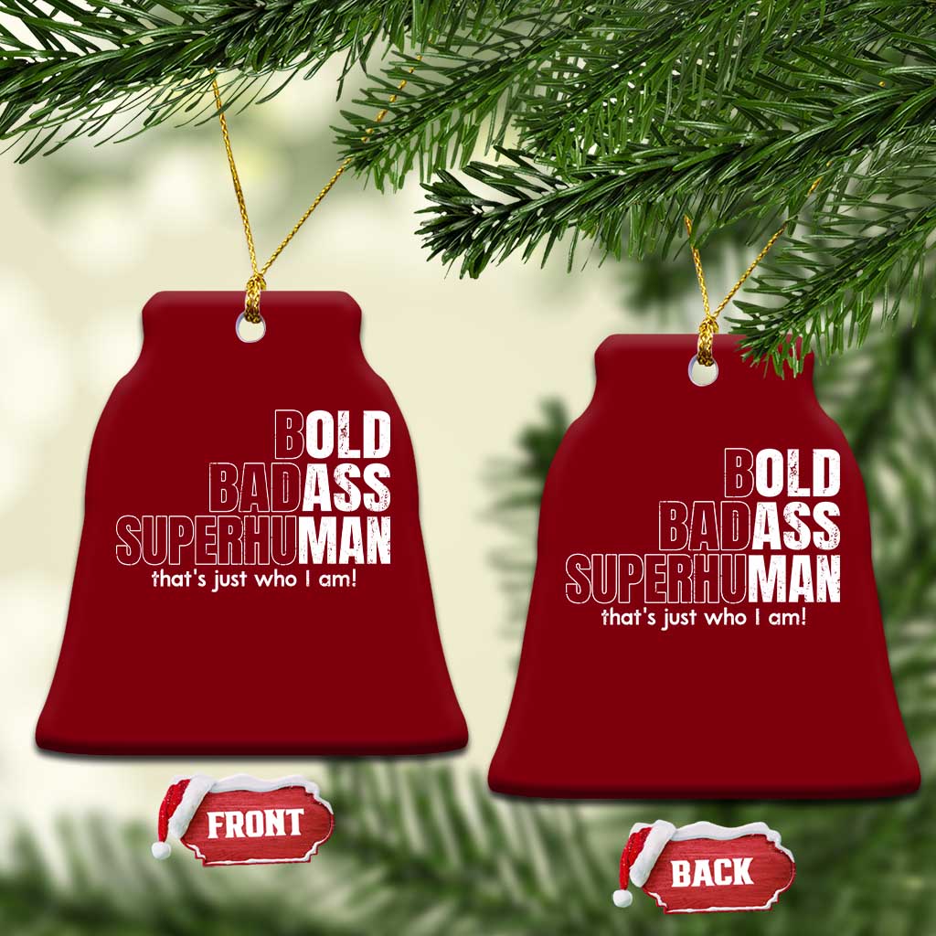 Funny Bald Dad Ceramic Ornament Old Man Saying Gag Gift Fathers Day - Wonder Print Shop