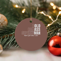 Funny Bald Dad Ceramic Ornament Old Man Saying Gag Gift Fathers Day - Wonder Print Shop