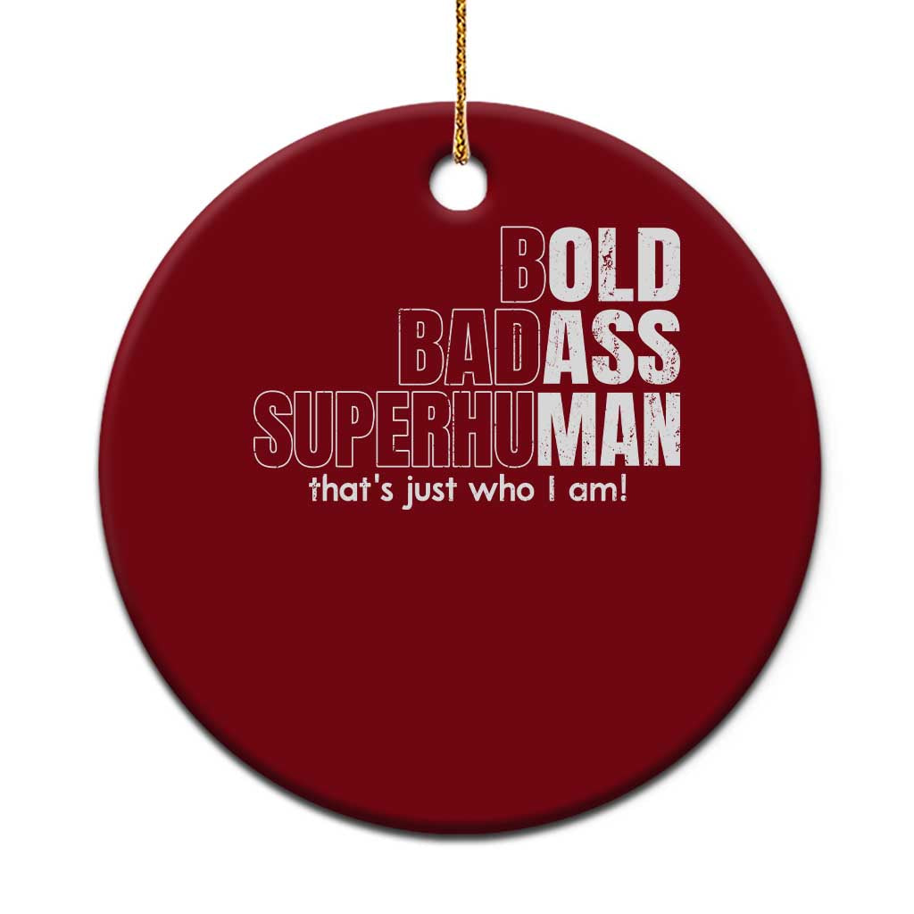 Funny Bald Dad Ceramic Ornament Old Man Saying Gag Gift Fathers Day - Wonder Print Shop