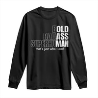 Funny Bald Dad Long Sleeve Shirt Old Man Saying Gag Gift Fathers Day - Wonder Print Shop