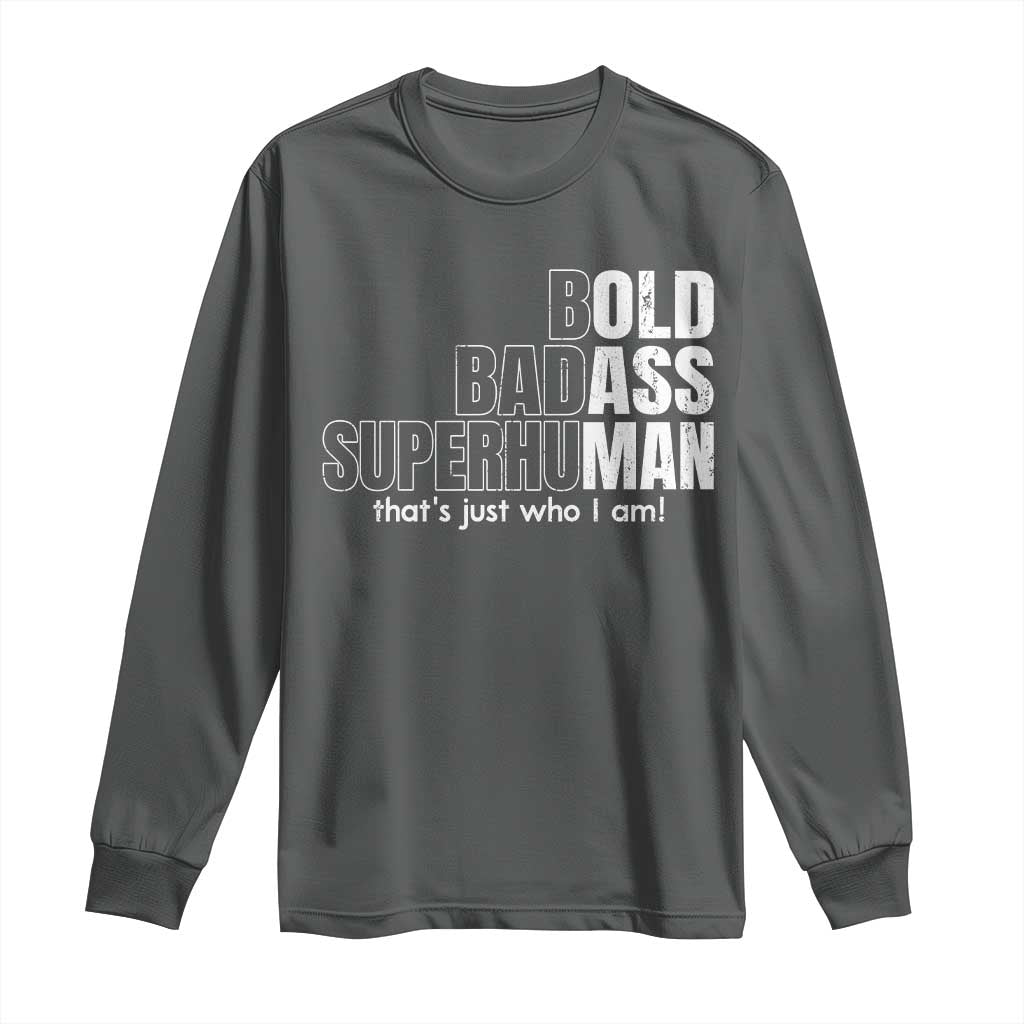 Funny Bald Dad Long Sleeve Shirt Old Man Saying Gag Gift Fathers Day - Wonder Print Shop