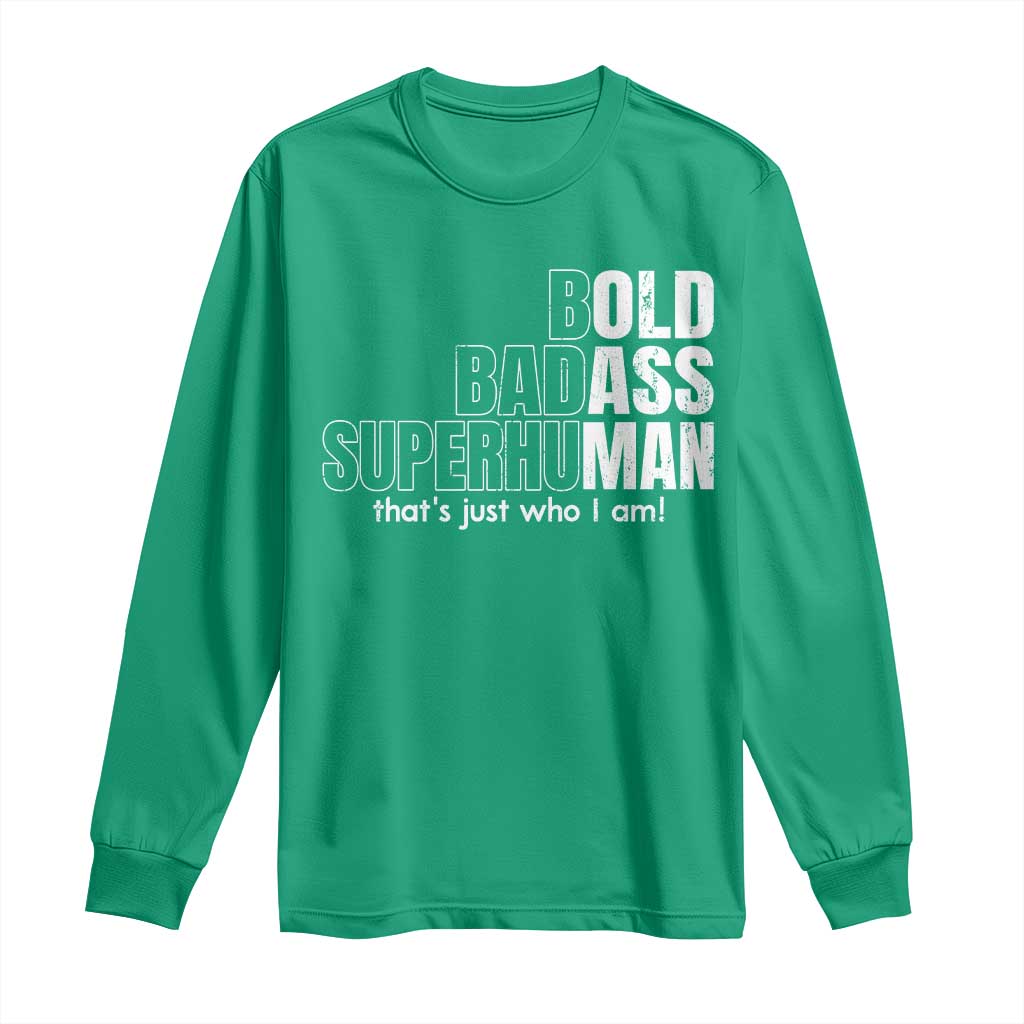 Funny Bald Dad Long Sleeve Shirt Old Man Saying Gag Gift Fathers Day - Wonder Print Shop