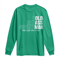 Funny Bald Dad Long Sleeve Shirt Old Man Saying Gag Gift Fathers Day - Wonder Print Shop