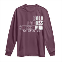 Funny Bald Dad Long Sleeve Shirt Old Man Saying Gag Gift Fathers Day - Wonder Print Shop