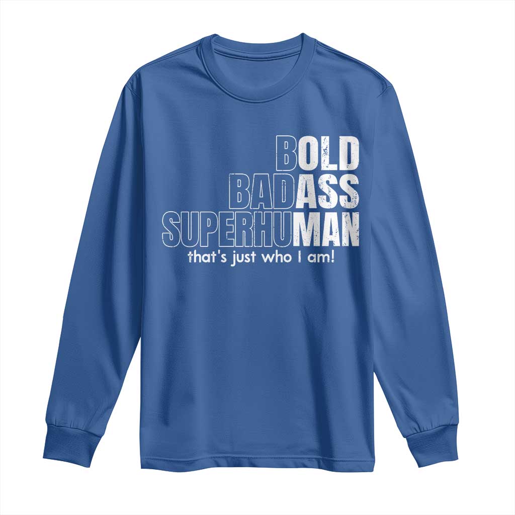 Funny Bald Dad Long Sleeve Shirt Old Man Saying Gag Gift Fathers Day - Wonder Print Shop