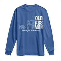 Funny Bald Dad Long Sleeve Shirt Old Man Saying Gag Gift Fathers Day - Wonder Print Shop