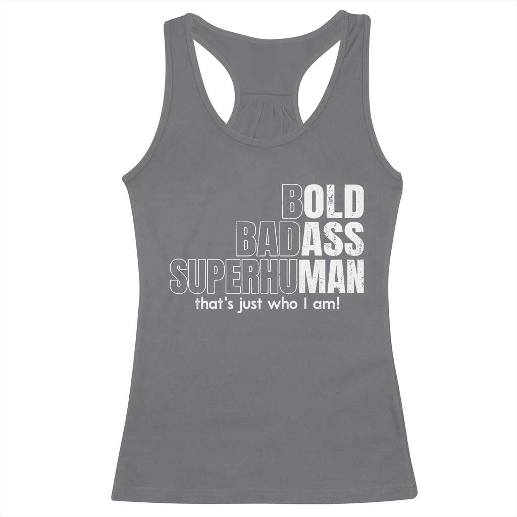 Funny Bald Dad Racerback Tank Top Old Man Saying Gag Gift Fathers Day - Wonder Print Shop