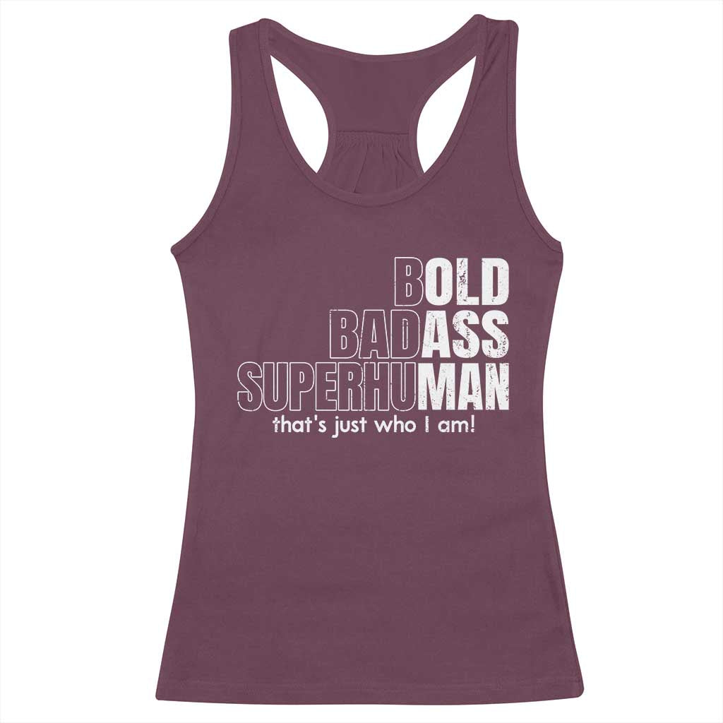 Funny Bald Dad Racerback Tank Top Old Man Saying Gag Gift Fathers Day - Wonder Print Shop