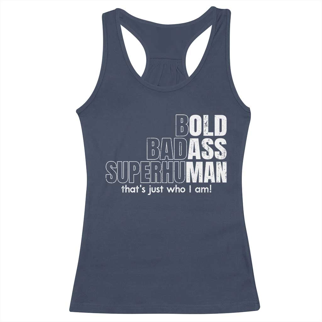 Funny Bald Dad Racerback Tank Top Old Man Saying Gag Gift Fathers Day - Wonder Print Shop