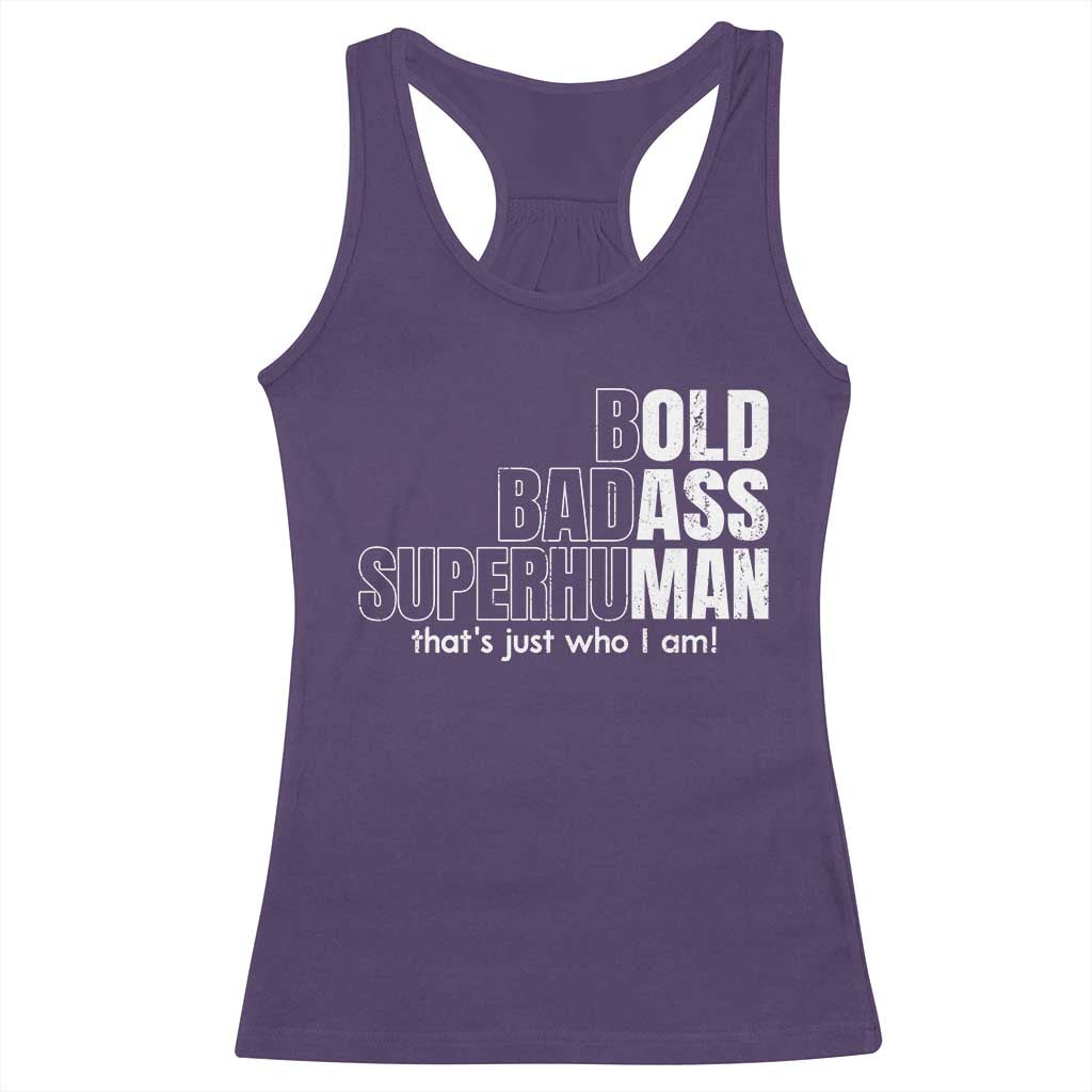 Funny Bald Dad Racerback Tank Top Old Man Saying Gag Gift Fathers Day - Wonder Print Shop