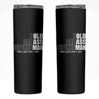 Funny Bald Dad Skinny Tumbler Old Man Saying Gag Gift Fathers Day - Wonder Print Shop