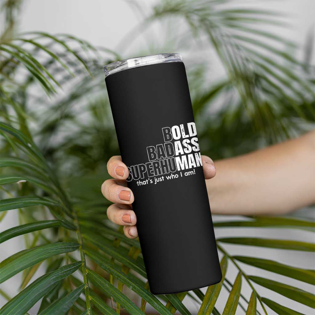 Funny Bald Dad Skinny Tumbler Old Man Saying Gag Gift Fathers Day - Wonder Print Shop