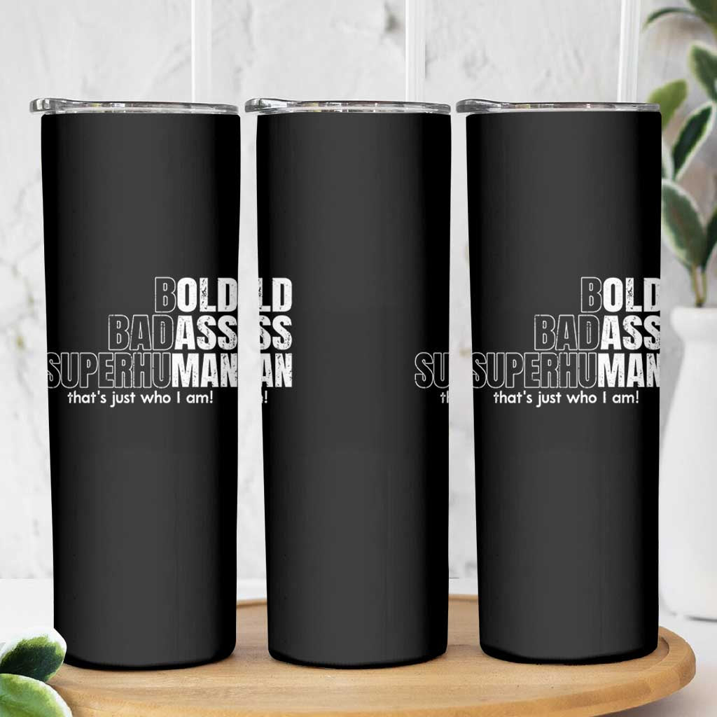 Funny Bald Dad Skinny Tumbler Old Man Saying Gag Gift Fathers Day - Wonder Print Shop
