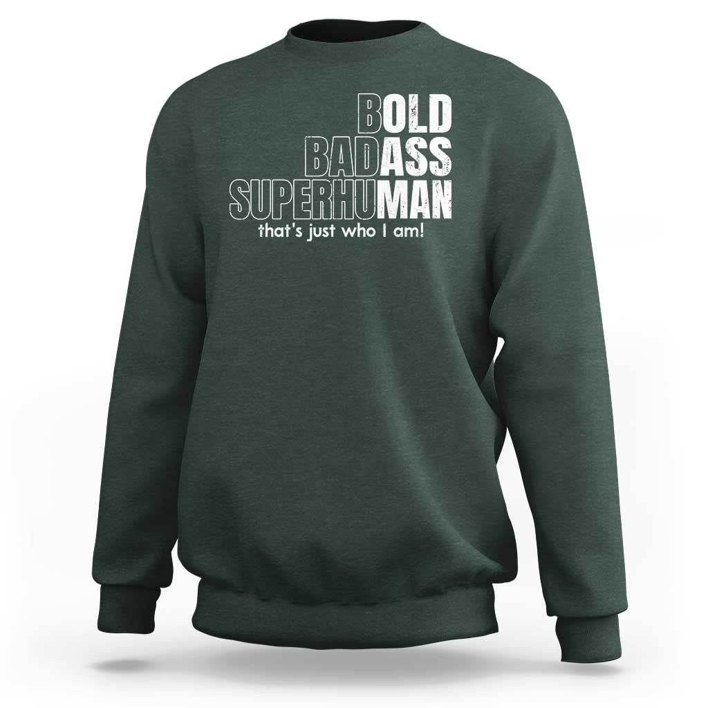 Funny Bald Dad Sweatshirt Old Man Saying Gag Gift Fathers Day - Wonder Print Shop