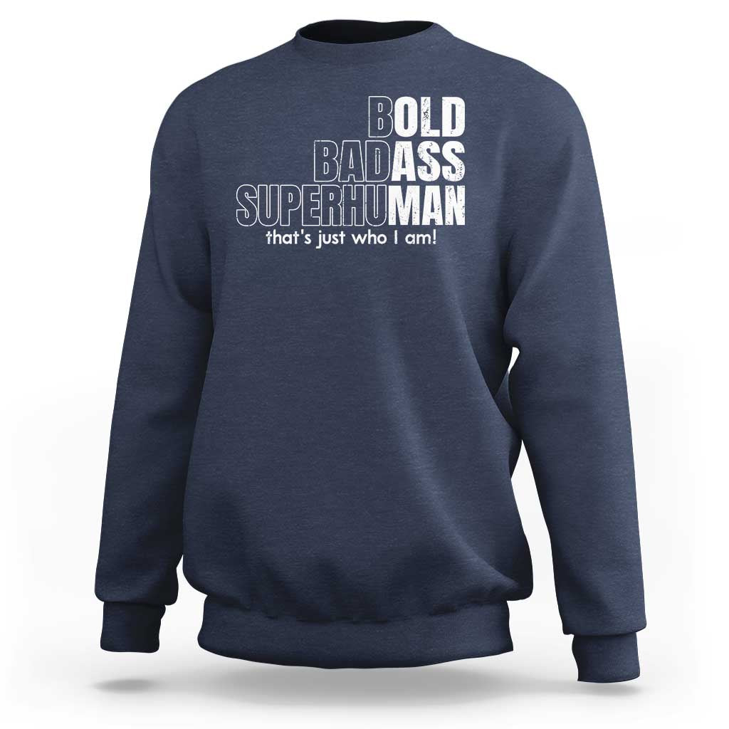 Funny Bald Dad Sweatshirt Old Man Saying Gag Gift Fathers Day - Wonder Print Shop