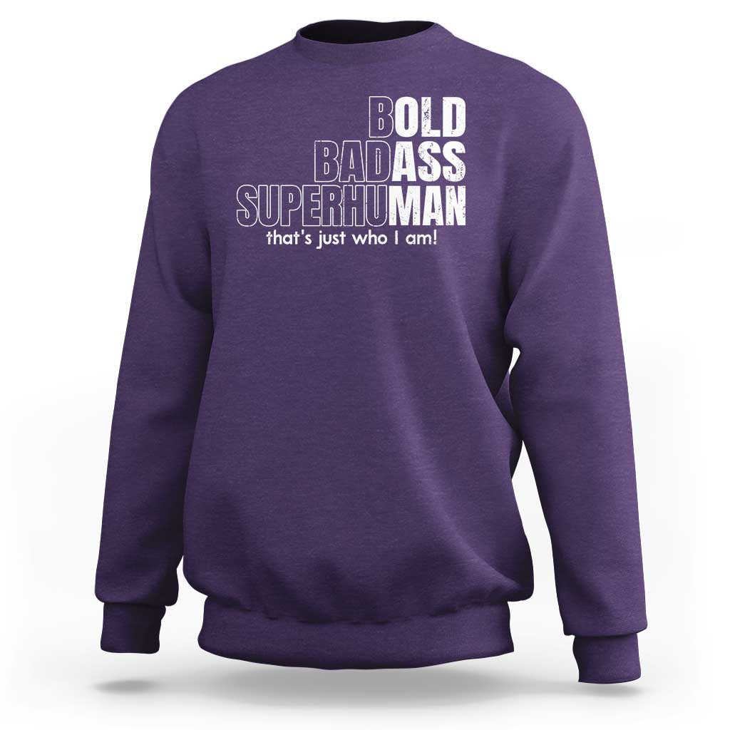 Funny Bald Dad Sweatshirt Old Man Saying Gag Gift Fathers Day - Wonder Print Shop