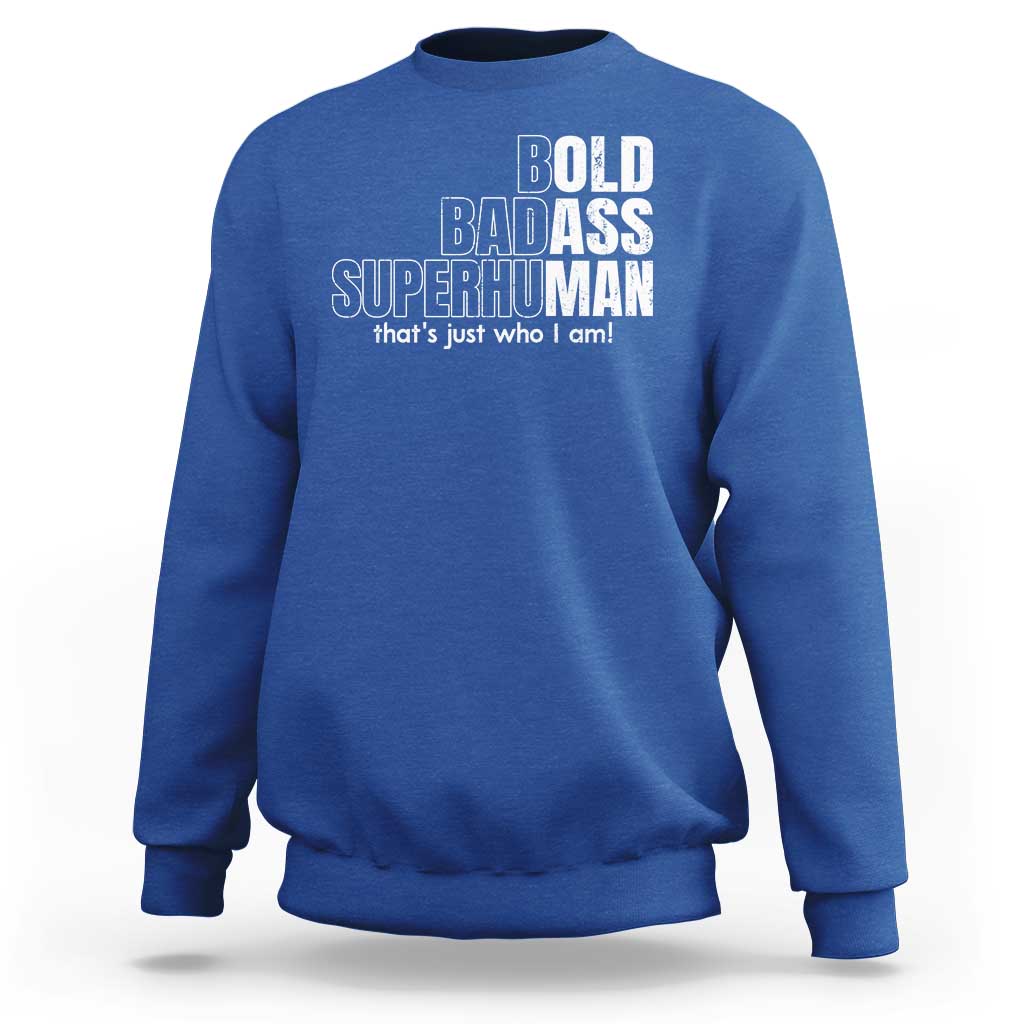 Funny Bald Dad Sweatshirt Old Man Saying Gag Gift Fathers Day - Wonder Print Shop