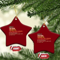 Funny Uncle Ceramic Ornament Best Funny Uncle Fathers Day - Wonder Print Shop