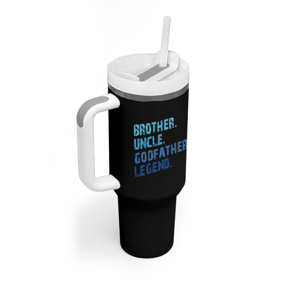 Brother Uncle Godfather Legend Tumbler With Handle Best Funny Uncle Fathers Day