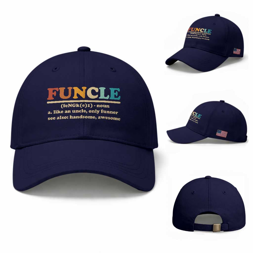 Funcle Funny Uncle Baseball Cap Like An Uncle Only Funner Fathers Day