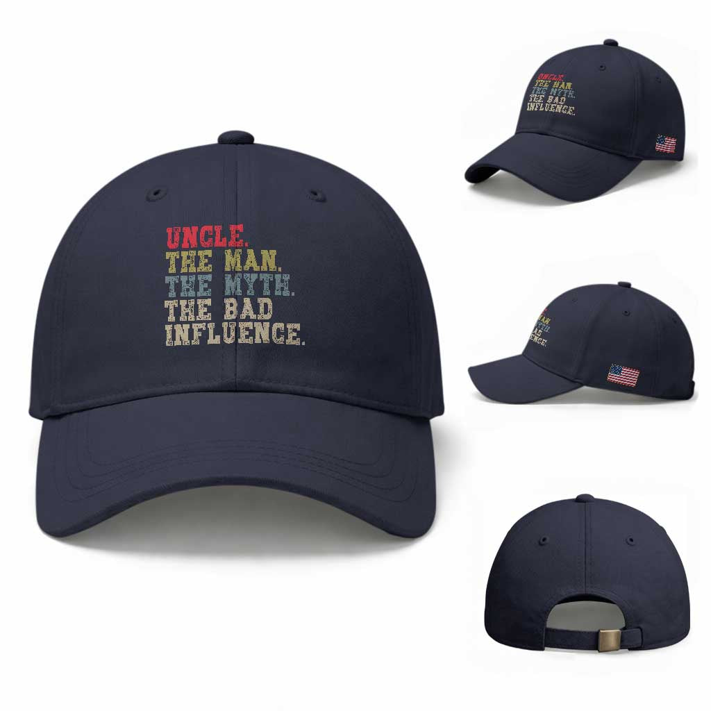 Retro Uncle Baseball Cap Best Funny Uncle Fathers Day