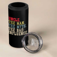 Retro Uncle 4 in 1 Can Cooler Tumbler Best Funny Uncle Fathers Day