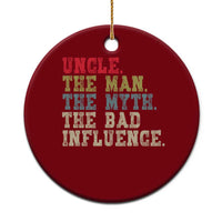 Retro Uncle Ceramic Ornament Best Funny Uncle Fathers Day - Wonder Print Shop