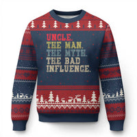 Retro Uncle Ugly Christmas Sweater Best Funny Uncle Fathers Day - Wonder Print Shop