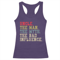 Retro Uncle Racerback Tank Top Best Funny Uncle Fathers Day