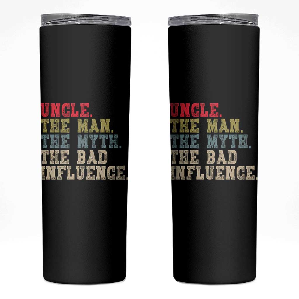 Retro Uncle Skinny Tumbler Best Funny Uncle Fathers Day