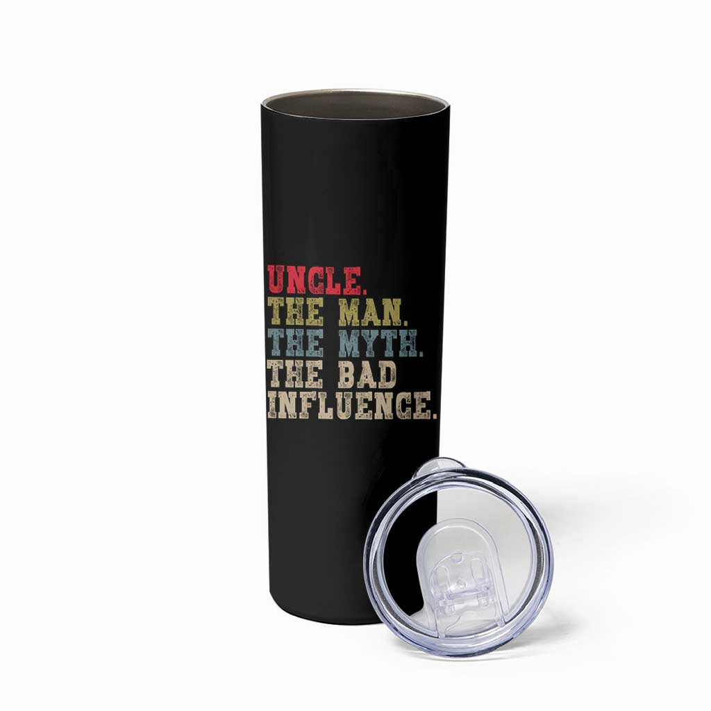 Retro Uncle Skinny Tumbler Best Funny Uncle Fathers Day