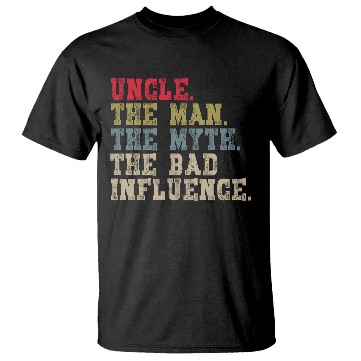 Retro Uncle T Shirt Best Funny Uncle Fathers Day
