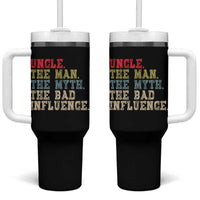 Retro Uncle Tumbler With Handle Best Funny Uncle Fathers Day