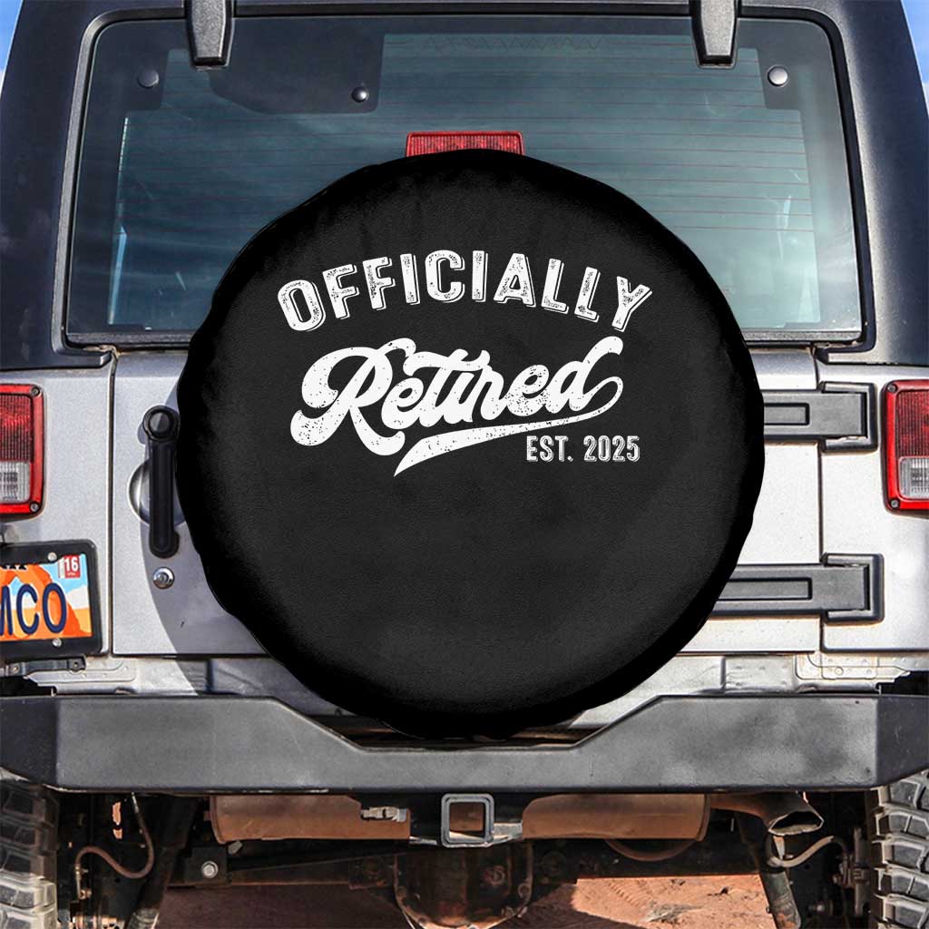 Officially Retired 2025 Spare Tire Cover Vintage Retirement