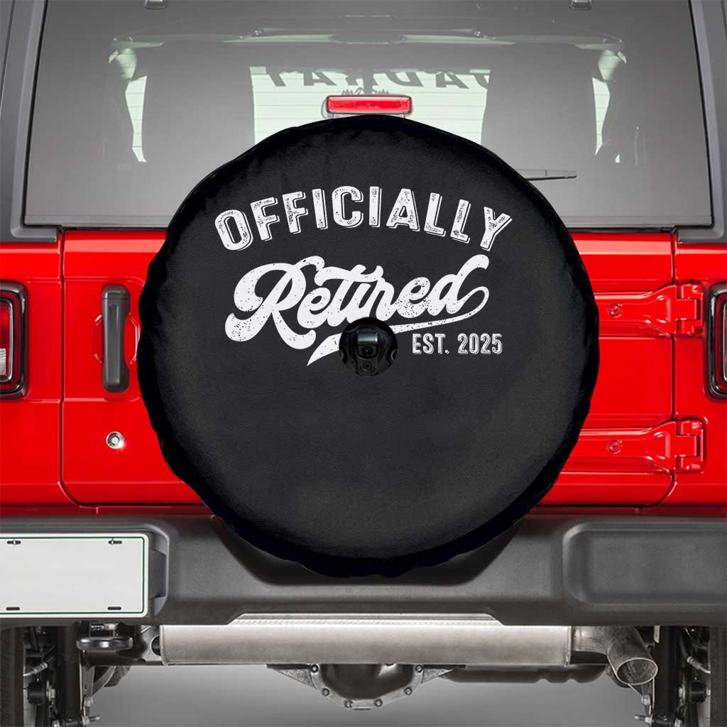 Officially Retired 2025 Spare Tire Cover Vintage Retirement