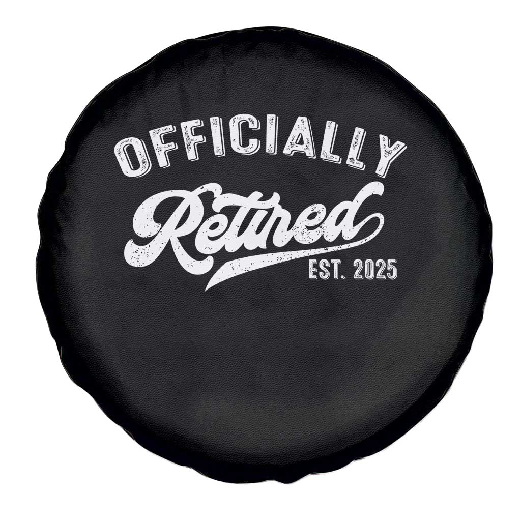 Officially Retired 2025 Spare Tire Cover Vintage Retirement