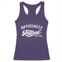 Officially Retired 2025 Racerback Tank Top Vintage Retirement