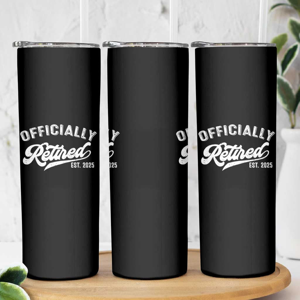 Officially Retired 2025 Skinny Tumbler Vintage Retirement