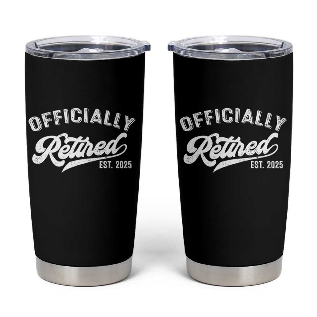 Officially Retired 2025 Tumbler Cup Vintage Retirement