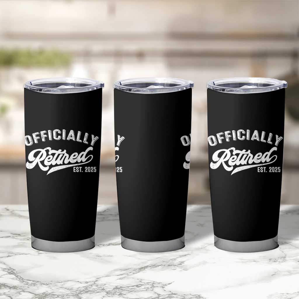 Officially Retired 2025 Tumbler Cup Vintage Retirement