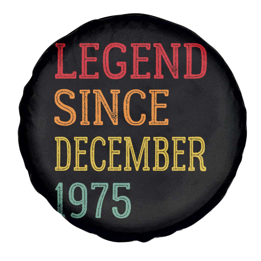 Legend Since December 1975 Spare Tire Cover Vintage Retro 50th Birthday Gifts - Wonder Print Shop