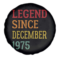 Legend Since December 1975 Spare Tire Cover Vintage Retro 50th Birthday Gifts - Wonder Print Shop