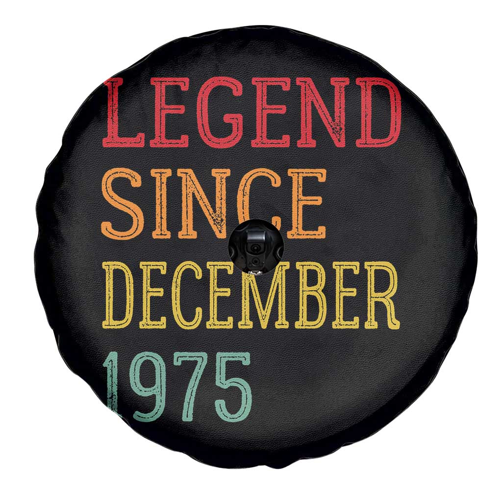 Legend Since December 1975 Spare Tire Cover Vintage Retro 50th Birthday Gifts - Wonder Print Shop