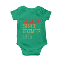 Legend Since December 1975 Baby Onesie Vintage Retro 50th Birthday Gifts - Wonder Print Shop