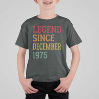 Legend Since December 1975 T Shirt For Kid Vintage Retro 50th Birthday Gifts - Wonder Print Shop