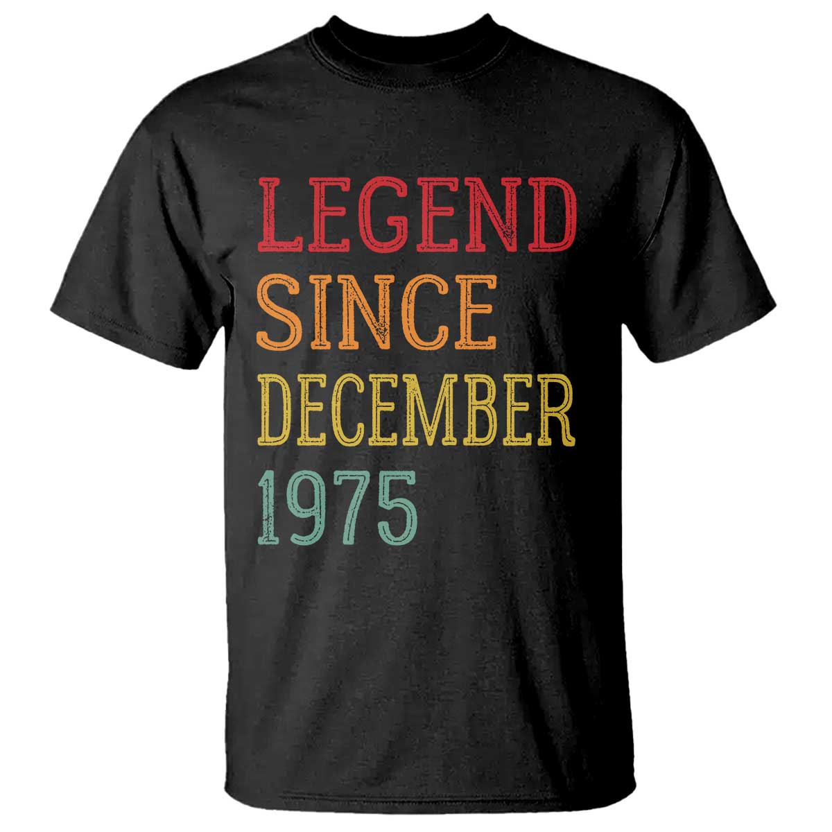 Legend Since December 1975 T Shirt Vintage Retro 50th Birthday Gifts - Wonder Print Shop