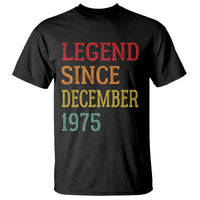 Legend Since December 1975 T Shirt Vintage Retro 50th Birthday Gifts - Wonder Print Shop