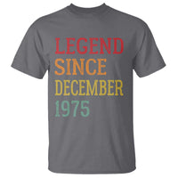Legend Since December 1975 T Shirt Vintage Retro 50th Birthday Gifts - Wonder Print Shop