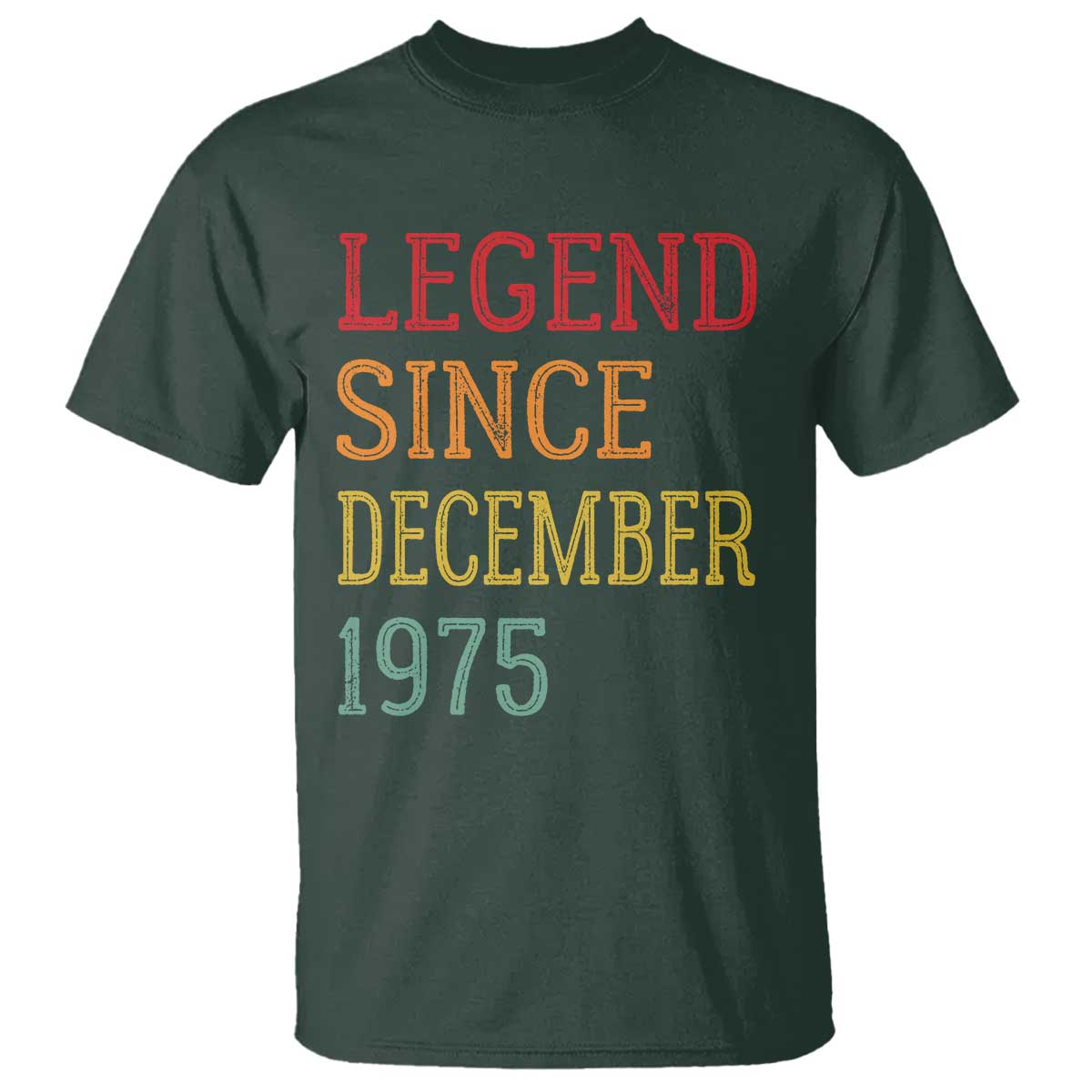 Legend Since December 1975 T Shirt Vintage Retro 50th Birthday Gifts - Wonder Print Shop